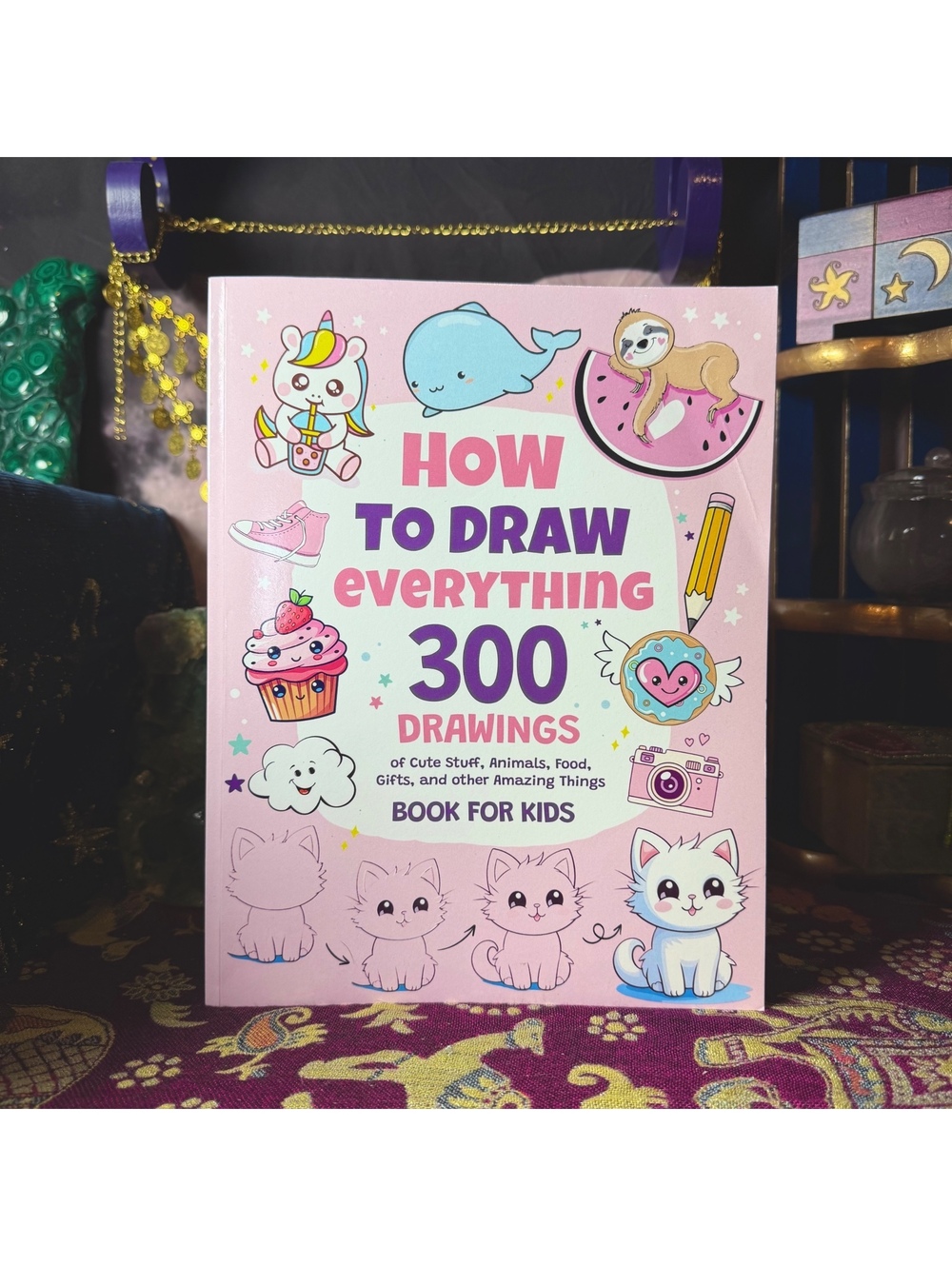 Cute How To Draw Everything Book (1 Page Drawn In)